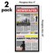 Americanflat 11x22 Newspaper Frame - Set of 2 - Newspaper Display Frame for Showcasing Articles - Polished Plexiglass Cover - Hanging Hardware - Black